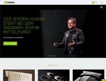 Tablet Screenshot of nvidia.de