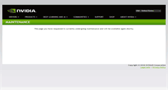 Desktop Screenshot of maintenance.nvidia.com