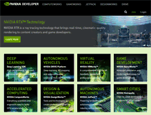 Tablet Screenshot of developer.nvidia.com