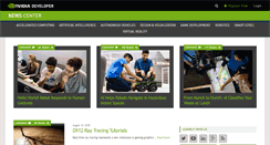 Desktop Screenshot of news.developer.nvidia.com