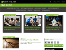 Tablet Screenshot of news.developer.nvidia.com